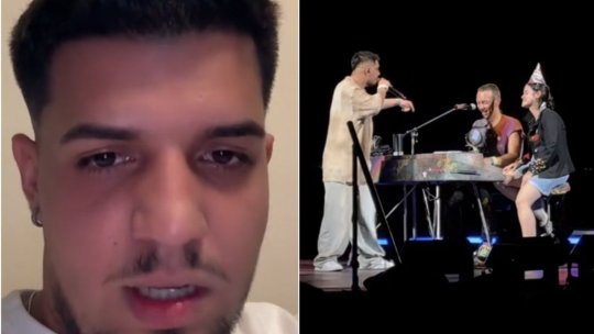 Imagini virale cu Babasha, cântăreţul de manele huiduit la concertul Coldplay. Cum a reacţionat