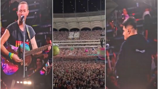 Babasha, aplaudat la scenă deschisă în al doilea concert Coldplay. VIDEO