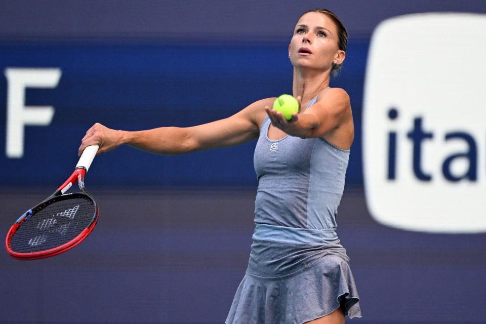 Camila Giorgi, în timpul turneului de la Miami