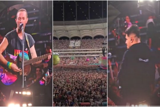 Babasha, aplaudat la scenă deschisă în al doilea concert Coldplay. VIDEO