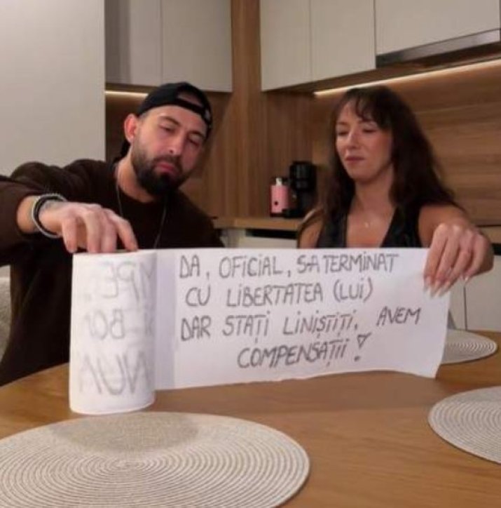 Francesca Sarao și Cristi Pungă, în clipul postat
