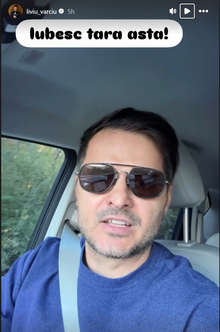 Mesajul lui Liviu Vârciu pe Instagram