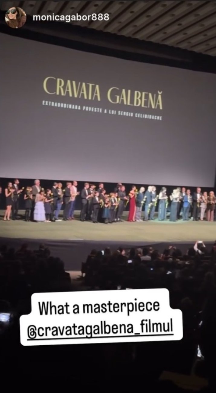 Monica Gabor, laude la adresa filmului „Cravata Galbenă”