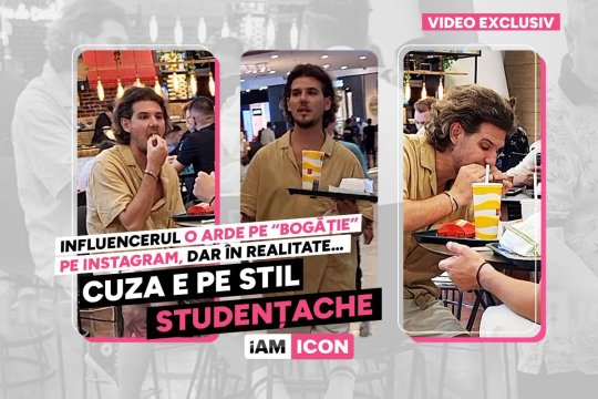 Cuza e pe stil “studențache”! Influencerul o arde pe “bogăție” pe Instagram, dar în realitate…