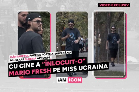 Cu cine a “înlocuit-o" Mario Fresh pe Miss Ucraina. Cântărețul face ce poate atunci când nu-și are blonda aproape