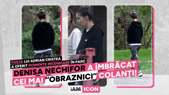 Denisa Nechifor a îmbrăcat cei mai “obraznici” colanți! Fosta lui Adrian Cristea a oferit momente incendiare în parc