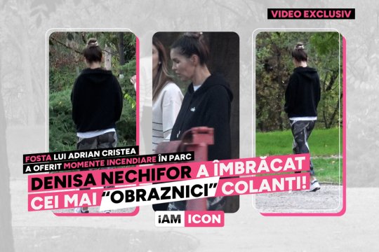 Denisa Nechifor a îmbrăcat cei mai “obraznici” colanți! Fosta lui Adrian Cristea a oferit momente incendiare în parc