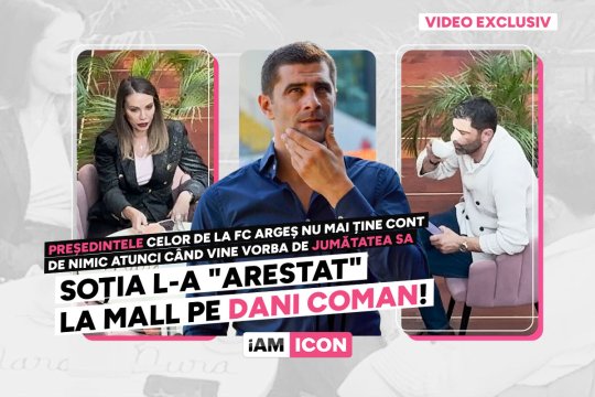 Soția l-a "arestat" la mall pe Dani Coman! Președintele celor de la FC Argeș nu mai ține cont de nimic atunci când vine vorba de jumătatea sa