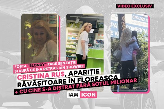 Fosta ''Blondy'' face senzație și după ce s-a retras din showbiz! Cristina Rus, apariție răvășitoare în Floreasca + Cu cine s-a distrat fără soțul milionar