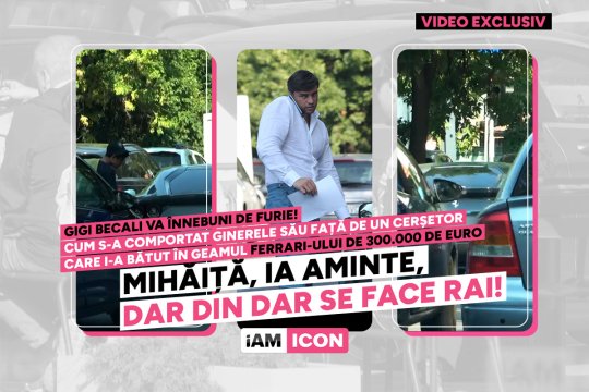 Mihăiță, ia aminte, dar din dar se face rai! Gigi Becali va înnebuni de furie! Cum s-a comportat ginerele său față de un cerșetor care i-a bătut în geamul Ferrari-ului de 300.000 de euro