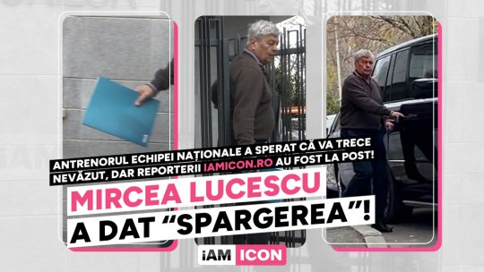 Mircea Lucescu a dat ''spargere''! Antrenorul echipei naționale a sperat că va trece nevăzut, dar reporterii iAMicon.ro au fost la post!
