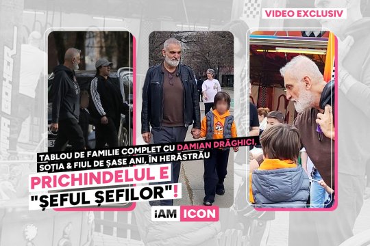 Prichindelul e "șeful șefilor"! Tablou de familie complet cu Damian Drăghici, soția & fiul de șase ani, în Herăstrău