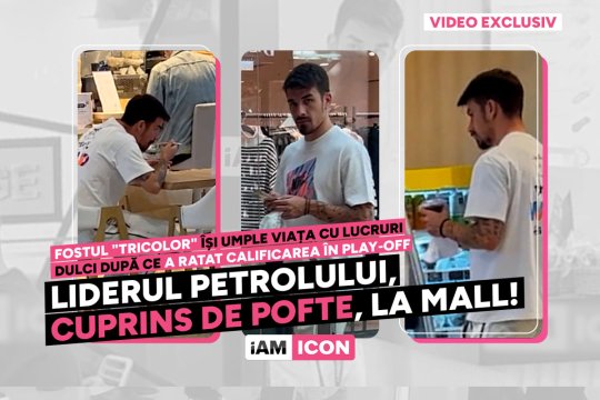 Liderul Petrolului, cuprins de pofte, la mall! Fostul "tricolor" își umple viața cu lucruri dulci după ce a ratat calificarea în play-off