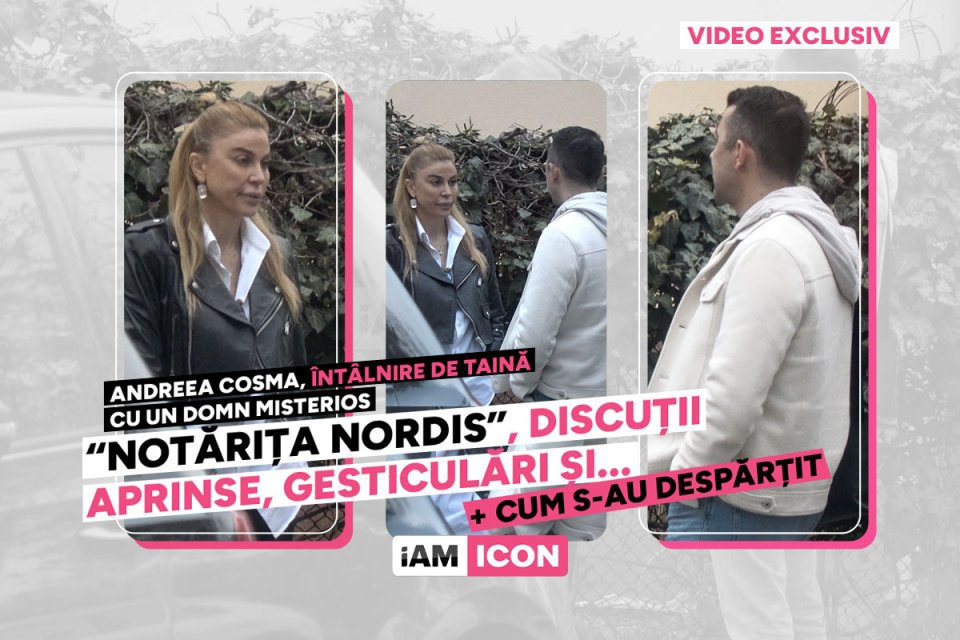 Andreea Cosma, surprinsă în plină stradă