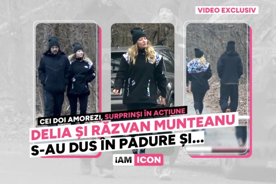 Delia și Răzvan Munteanu s-au dus în pădure și... Cei doi amorezi, surprinși în acțiune