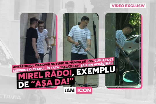 Mirel Rădoi, exemplu de “AȘA DA!”. Antrenorul Craiovei nu fuge de munca de jos. Cum a fost surprins olteanul, în fața “palatului” său din Herăstrău