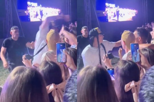 Imagini neașteptate la Zilele Orașului! Un cântăreț s-a luat la bătaie cu un spectator din public