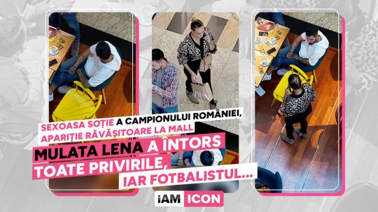 Sexoasa soție a campionului României, apariție răvășitoare la mall. Mulata Lena a întors toate privirile, iar fotbalistul...