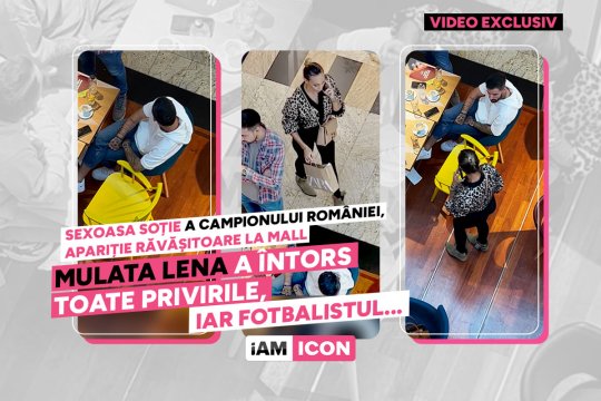 Sexoasa soție a campionului României, apariție răvășitoare la mall. Mulata Lena a întors toate privirile, iar fotbalistul...
