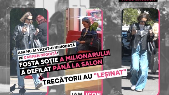 Așa nu ai văzut-o niciodată pe Carmen Negoiță! Fosta soție a milionarului a defilat până la salon + Trecătorii au "leșinat"