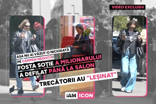 Așa nu ai văzut-o niciodată pe Carmen Negoiță! Fosta soție a milionarului a defilat până la salon + Trecătorii au "leșinat"
