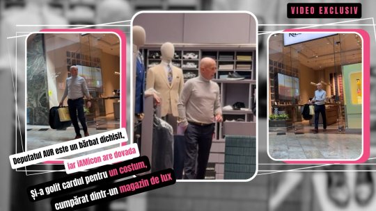 Deputatul AUR este un bărbat dichisit, iar iAMicon are dovada! Și-a golit cardul pentru un costum, cumpărat dintr-un magazin de lux