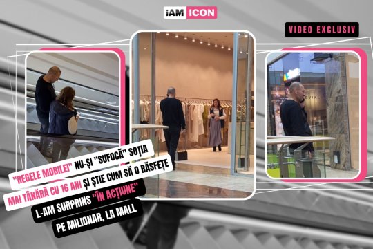 L-am surprins "în acțiune" pe milionar, la mall. "Regele mobilei" nu-și "sufocă" soția mai tânără cu 16 ani și știe cum să o răsfețe