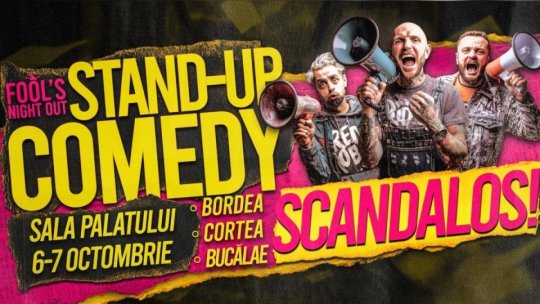 SCANDALOS! Fool’s Night Out revine la Sala Palatului. Bordea, Cortea și Bucălae adună gașca pentru cel mai mare show de stand-up din toamnă